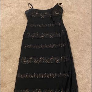 BCBG black  long dress size Large